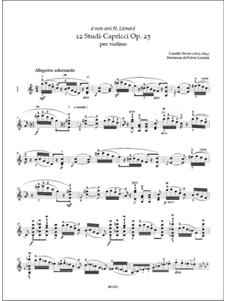 12 Studi-Capricci, op. 25 - Camillo Sivori - Partition - Violon
